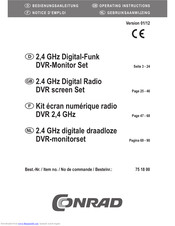 Conrad Electronic 751800 Operation Instructions Manual