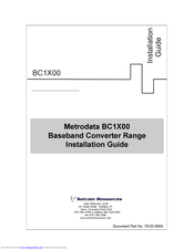 Satcom Resources BC1X00 Installation Manual