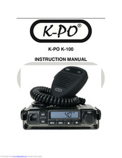 K-PO K-100 Instruction Manual