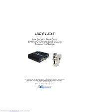 Broadata LBO-SV-AD-T Manual