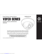 Vicon V3FCD SERIES Installation & Operation Manual
