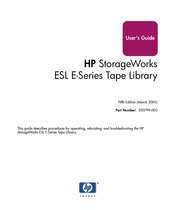 HP StorageWorks ESL E-Series User Manual