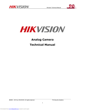 HIKVISION DS-2CC12A1PN-AVFIR3 Technical Manual