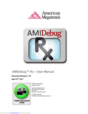 American Megatrends AMIDebug Rx User Manual