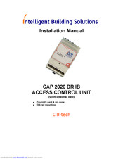Intelligent Building solutions CAP 2020 DR IB Installation Manual
