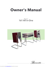 Burmester 161 Owner's Manual