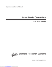 Stanford Research Systems LDC502 Operation And Service Manual