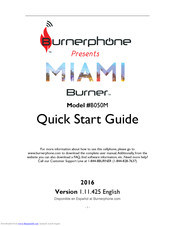 Burnerphone MIAMI BURNER Quick Start Manual