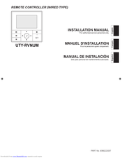 Fujitsu UTY-RVNUM Installation Manual