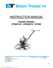 Beton Trowel BT90H270 Instruction Manual