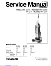 Panasonic MCE583 - UPRIGHT VAC.-PLAT Service Manual