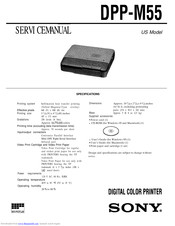 Sony DPP-M55 Marketing Service Manual