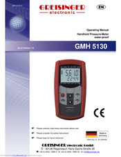 GREISINGER GMH 5130 Operating Manual