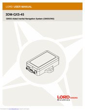 LORD MicroStain 3DM-GX5-45 User Manual