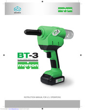 Marson BT-3 Instruction Manual For U.s. Operations