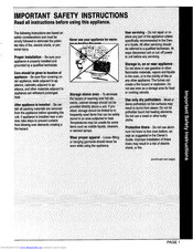 Magic Chef -9865XUB Owner's Manual