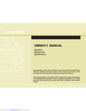 Hyundai Genesis BH 2013 Owner's Manual
