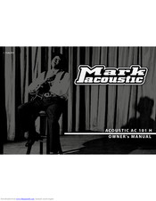 Mark Acoustic ACOUSTIC AC 101 H Owner's Manual