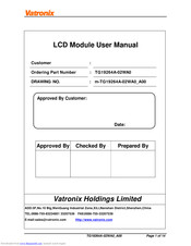 Vatronix TG12864E-01XA0 User Manual