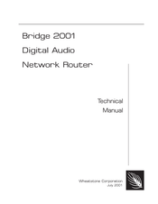 Wheatstone Corporation Bridge 2001 Technical Manual