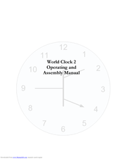 KABTRONICS World Clock 2 Operating And Assembly Manual