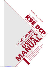KSE DCP K-100 User Manual