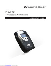 Williams Sound PPA SelectView R38 Quick Step Manual