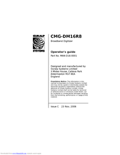 Guralp Systems DM16-R8 Operating Manual