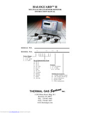 Thermal Gas Systems HALOGUARD II Instruction Manual
