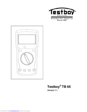 Testboy TB 65 Operating Instructions Manual