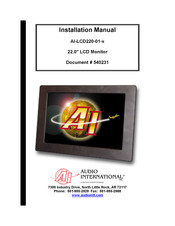 Audio international AI-LCD220-01-x Installation Manual