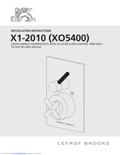 Lefroy Brooks X1-2010 Installation Instructions Manual