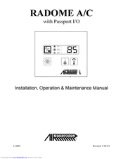 Air RADOME A/C Installation, Operation & Maintenance Manual