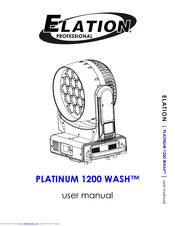 Elation PLATINUM 1200 WASH User Manual