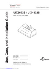 Wind Crest UIX4822S Use, Care And Installation Manual