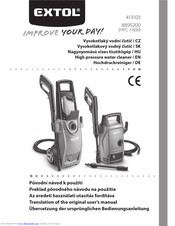 EXTOL 8895200 Translation Of The Original User Manual