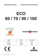barbas ECO 70 Directions For Use / Installation Instructions
