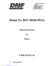DNF Controls RPC-HOR-PESA User Manual