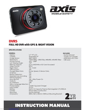 Axis DVR5 Instruction Manual