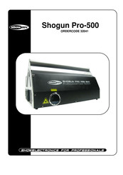 Show Tec Shogun Pro-500 Manual