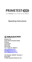 SEAWARD Electronic Primetest 300 Operating Instructions Manual