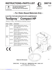Graco TexSpray Compact HP Instructions-Parts List Manual