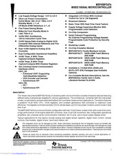 Texas Instruments MSP430FG47x Manual