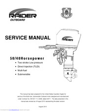 Raider 40 hp Service Manual