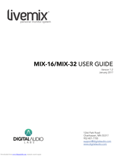 Digital Audio Labs LIVEMIX MIX-16 User Manual