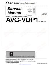Pioneer AVG-VDP1EW Service Manual