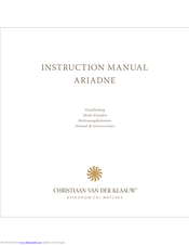 Christiaan van der Klaauw ARIADNE Instruction Manual