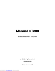 Rasmus Althoff CT800 Manual