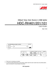 IDK HDC-RH101 User Manual