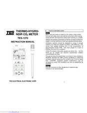 TES 1370 Instruction Manual